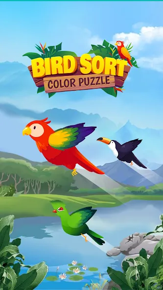 Bird Sort - Color Puzzle  [МОД Mega Pack] Screenshot 5