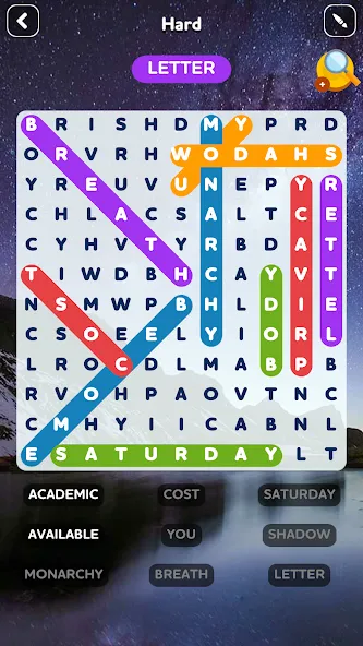 Word Search - Word Puzzle Game  [МОД Mega Pack] Screenshot 4