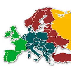 Скачать взломанную Europe Map Quiz - European Cou  [МОД Бесконечные деньги] - последняя версия apk на Андроид