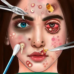 Скачать взломанную ASMR Doctor Makeup Salon games (АСМР)  [МОД Бесконечные монеты] - стабильная версия apk на Андроид