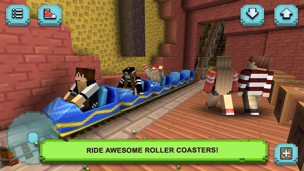 Theme Park Craft: Build & Ride  [МОД Все открыто] Screenshot 3