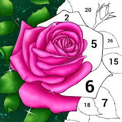 Скачать взломанную Casual Color - Color by Number  [МОД Бесконечные монеты] - полная версия apk на Андроид