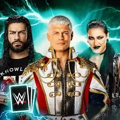 Взломанная WWE SuperCard - Battle Cards (ВВЕ СуперКард)  [МОД Бесконечные деньги] - стабильная версия apk на Андроид