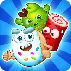 Скачать взломанную Sugar Heroes - match 3 game  [МОД Много денег] - полная версия apk на Андроид