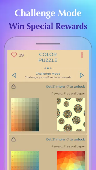Color Puzzle:Offline Hue Games  [МОД Много денег] Screenshot 5