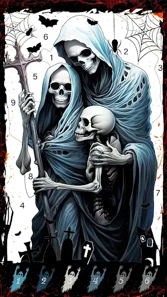 Death Park Coloring Games (Дэт Парк игры раскраски)  [МОД Menu] Screenshot 1