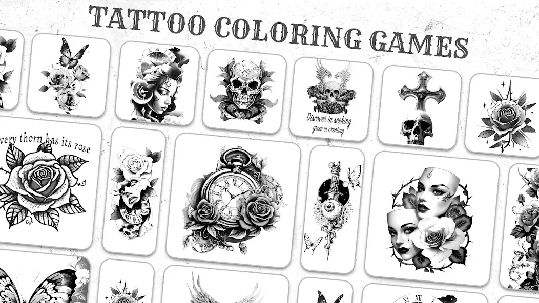 Tattoo Coloring games  [МОД Unlimited Money] Screenshot 4