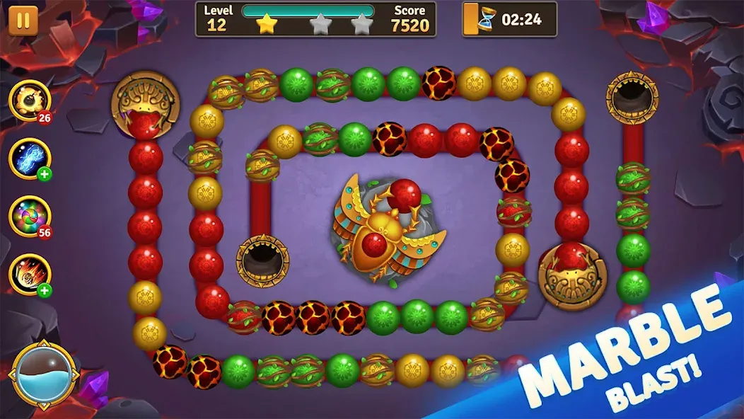 Jungle Marble Blast  [МОД Все открыто] Screenshot 5