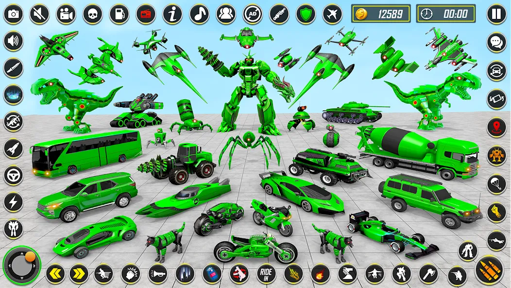 Dino Robot - Car Robot Games (Дино Робот)  [МОД Mega Pack] Screenshot 1
