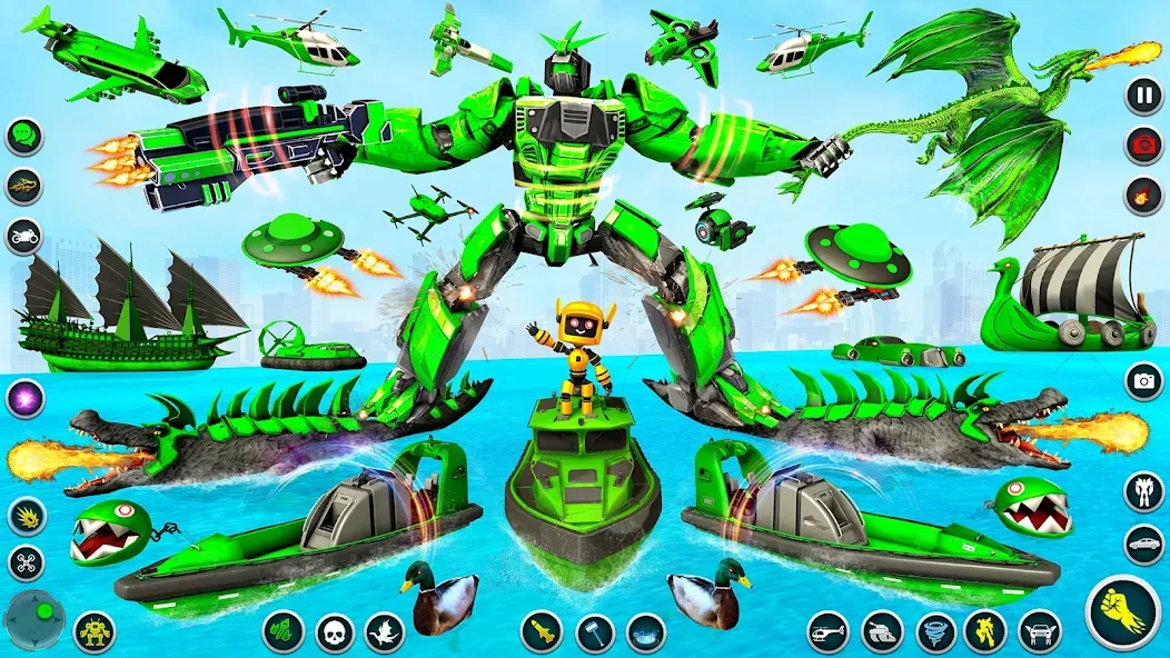Dino Robot - Car Robot Games (Дино Робот)  [МОД Mega Pack] Screenshot 2