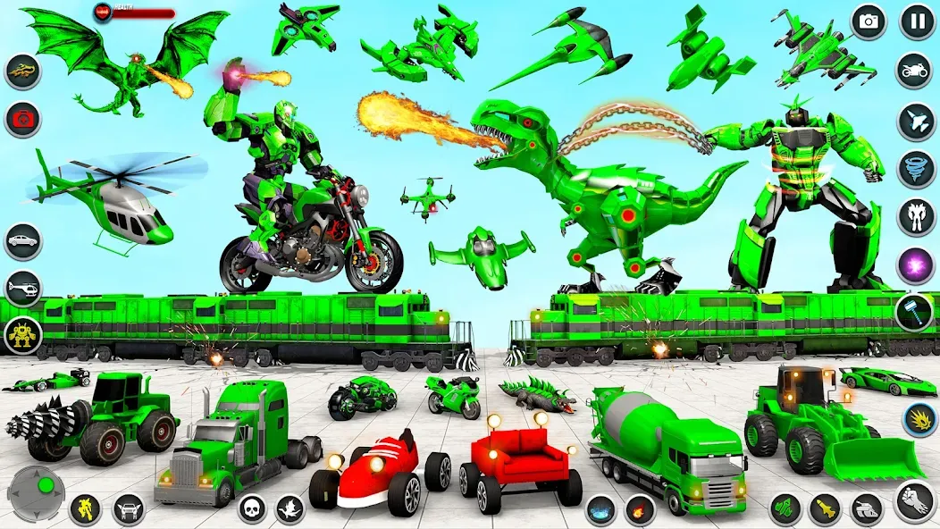 Dino Robot - Car Robot Games (Дино Робот)  [МОД Mega Pack] Screenshot 3
