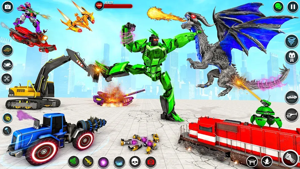 Dino Robot - Car Robot Games (Дино Робот)  [МОД Mega Pack] Screenshot 5
