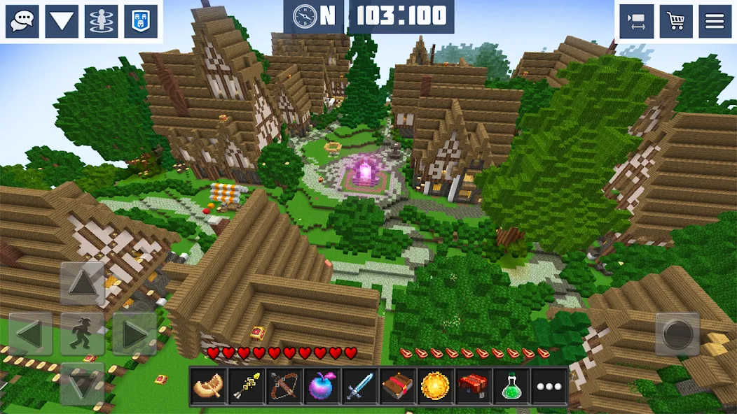 Block Craft World:Planet Craft  [МОД Бесконечные монеты] Screenshot 2