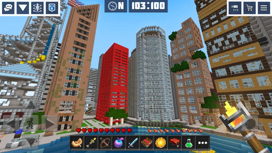 Block Craft World:Planet Craft  [МОД Бесконечные монеты] Screenshot 3