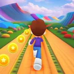 Скачать взломанную Subway Craft: Fun Runner (Фан Раннер)  [МОД Mega Pack] - последняя версия apk на Андроид