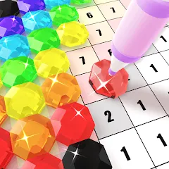 Взломанная Diamond Painting by Number (Даймонд пейнтинг по номерам)  [МОД Много монет] - полная версия apk на Андроид