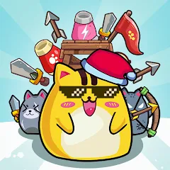 Взлом CatnRobot Idle TD: Battle Cat (КэтТауэр Айдл ТД)  [МОД Все открыто] - стабильная версия apk на Андроид