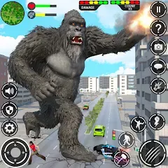 Взломанная Giant Gorilla Bigfoot Monster (Энгри Горилла)  [МОД Menu] - последняя версия apk на Андроид