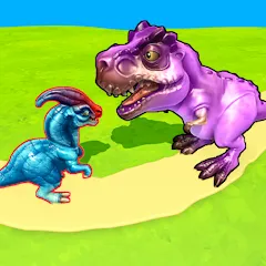 Скачать взломанную Dino Merge (Дино Мердж)  [МОД Бесконечные монеты] - полная версия apk на Андроид