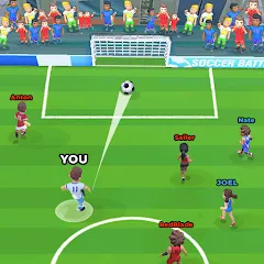 Взлом Soccer Battle -  PvP Football  [МОД Много монет] - последняя версия apk на Андроид