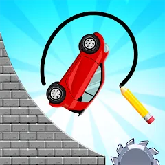 Скачать взлом Draw 2 Bridge: Draw Save Car (Дроу 2 Бридж)  [МОД Меню] - последняя версия apk на Андроид