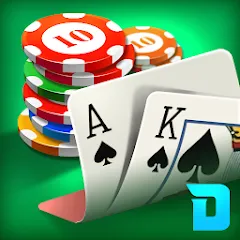 Скачать взломанную DH Texas Poker - Texas Hold'em (ДХ Техас Покер)  [МОД Много денег] - полная версия apk на Андроид