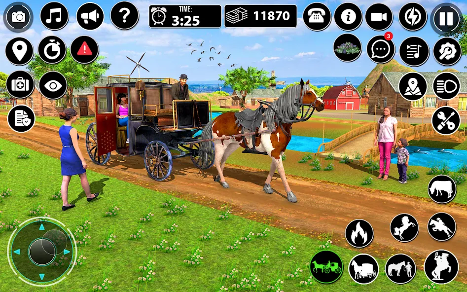 Horse Cart Taxi Transport Game  [МОД Mega Pack] Screenshot 3