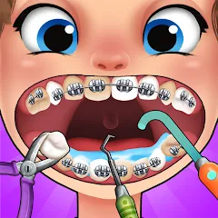 Взломанная Dentist games  [МОД Много монет] - последняя версия apk на Андроид