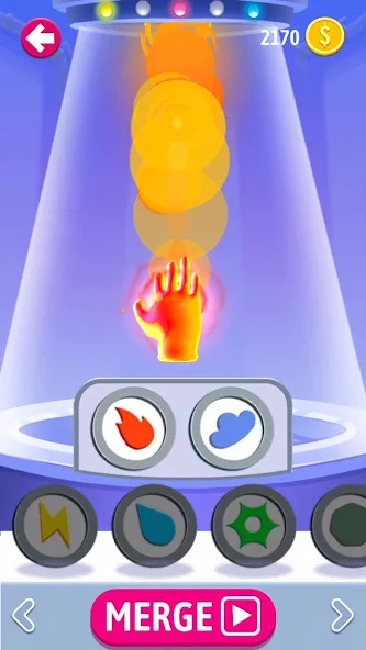 Elemental Gloves - Magic Power (Элементальные перчатки)  [МОД Бесконечные деньги] Screenshot 1