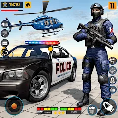 Скачать взлом US Police Shooting Crime City  [МОД Бесконечные монеты] - последняя версия apk на Андроид