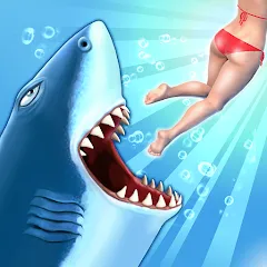 Скачать взломанную Hungry Shark Evolution (Хангри Шарк Эволюшн)  [МОД Много монет] - полная версия apk на Андроид