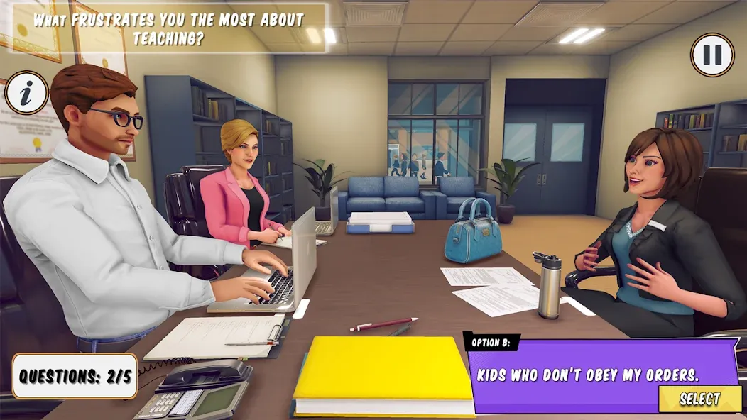 High School Teacher Simulator  [МОД Menu] Screenshot 1