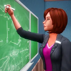 Взлом High School Teacher Simulator  [МОД Menu] - стабильная версия apk на Андроид