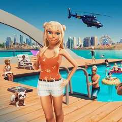 Скачать взломанную Virtual Sim Story: Home & Life (Виртуальная история симулятора)  [МОД Меню] - последняя версия apk на Андроид