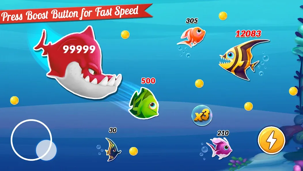 Fish.IO Fish Games Shark Games (Фиш Ай О Фиш Геймс Шарк Геймс)  [МОД Бесконечные монеты] Screenshot 1