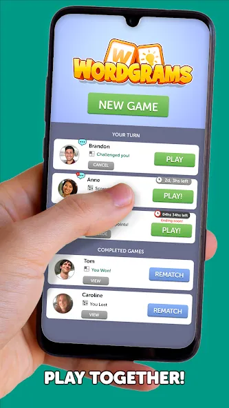 Wordgrams - Crossword & Puzzle (Вордграмс)  [МОД Все открыто] Screenshot 3