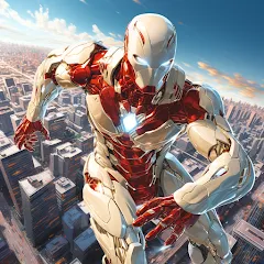 Скачать взлом Super hero Flying iron jet man  [МОД Mega Pack] - стабильная версия apk на Андроид