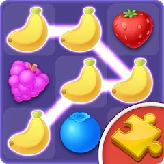 Скачать взломанную Jigsaw: Fruit Link Blast (Джигсоу)  [МОД Unlocked] - полная версия apk на Андроид