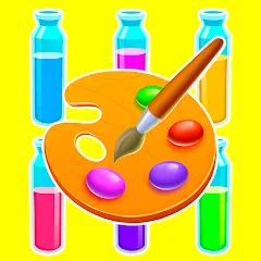 Взлом Sort Paint: Water Sort Puzzle (Сорт Пэйнт)  [МОД Menu] - полная версия apk на Андроид