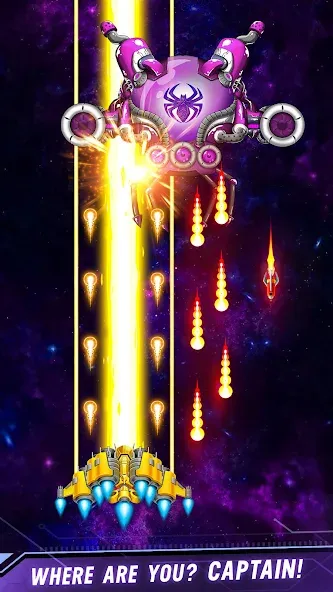 Space shooter - Galaxy attack (Спейс шутер)  [МОД Бесконечные деньги] Screenshot 2