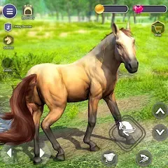 Взломанная Virtual Wild Horse Family Sim (Виртуальное семейство диких лошадей)  [МОД Бесконечные деньги] - последняя версия apk на Андроид