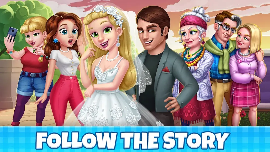 Manor Cafe - Match 3 Puzzle (Манор Кафе)  [МОД Unlocked] Screenshot 4