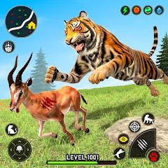 Скачать взломанную Tiger Games: Tiger Sim Offline  [МОД Много денег] - полная версия apk на Андроид