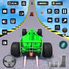 Скачать взлом Formula Car Stunt - Car Games (Формула автомобиль трюк)  [МОД Unlocked] - стабильная версия apk на Андроид