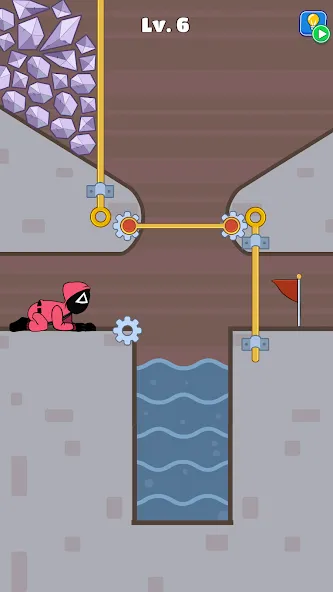 Prison Escape: Pin Puzzle (Позонный эксперт)  [МОД Меню] Screenshot 1