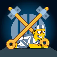 Взломанная Prison Escape: Pin Puzzle (Позонный эксперт)  [МОД Меню] - стабильная версия apk на Андроид