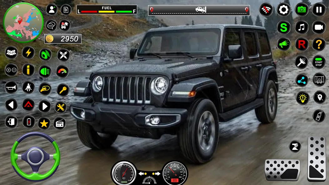 Jeep Driving Simulator offRoad (Джип Драйвинг Симулятор вне дороги)  [МОД Unlocked] Screenshot 1