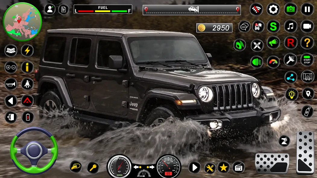 Jeep Driving Simulator offRoad (Джип Драйвинг Симулятор вне дороги)  [МОД Unlocked] Screenshot 2