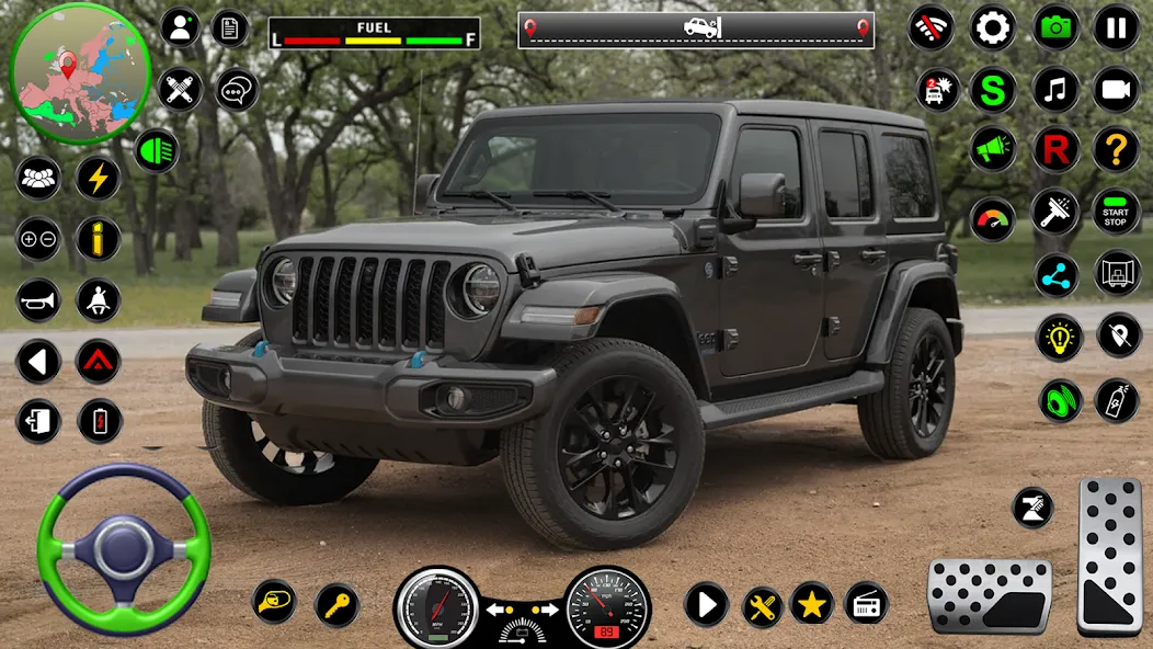Jeep Driving Simulator offRoad (Джип Драйвинг Симулятор вне дороги)  [МОД Unlocked] Screenshot 4