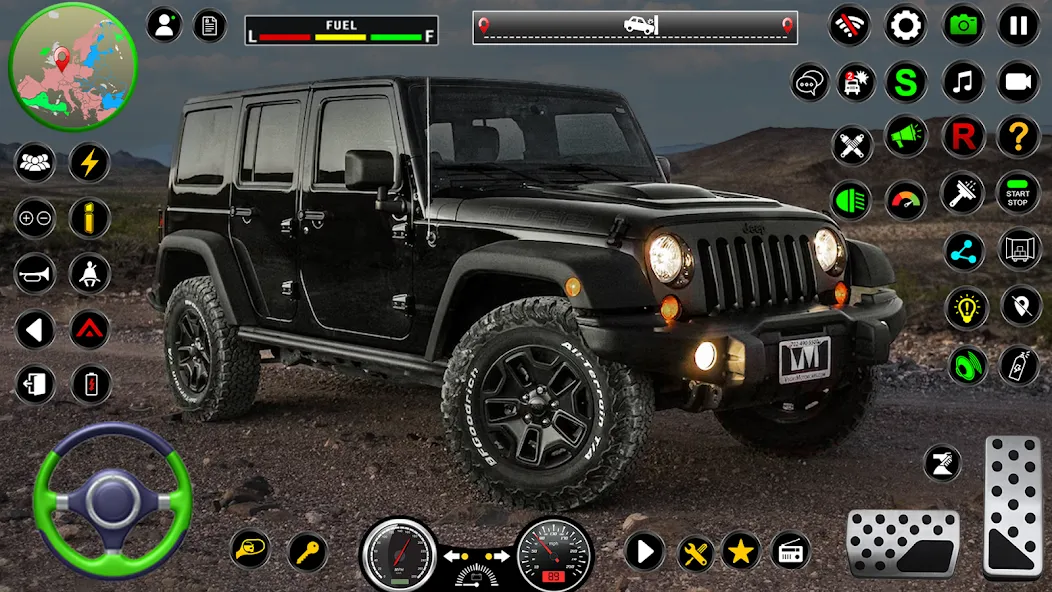 Jeep Driving Simulator offRoad (Джип Драйвинг Симулятор вне дороги)  [МОД Unlocked] Screenshot 5